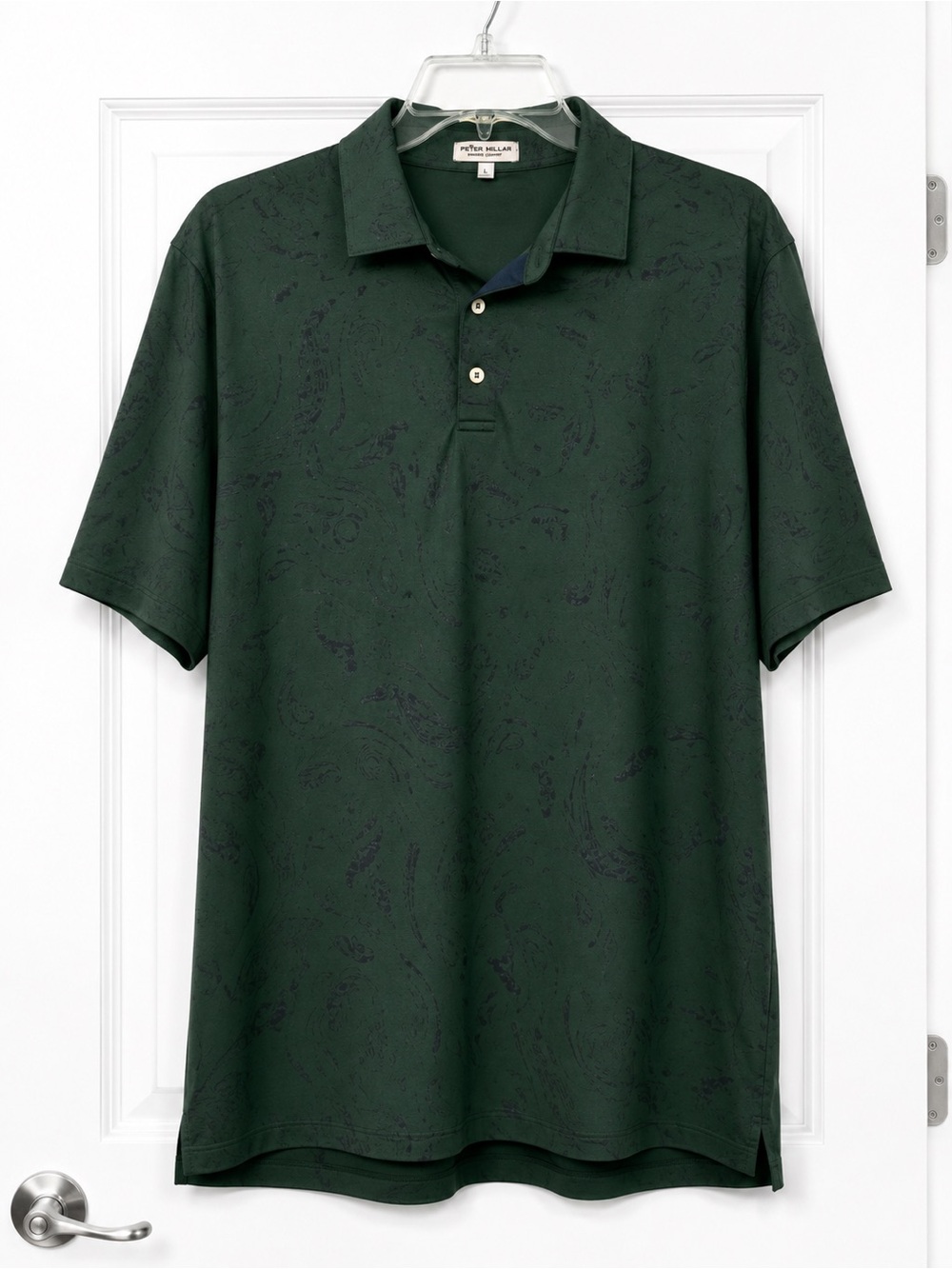 Peter Millar Forest Green Short Sleeve Polo